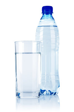water in plastic bottle