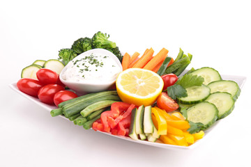 vegetable and dip