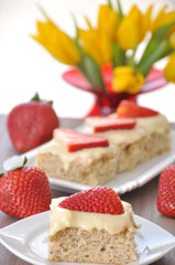Erdbeer Vanille Kuchen