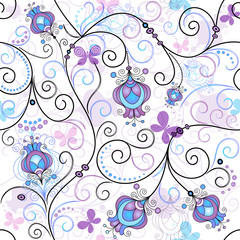 Spring seamless pattern