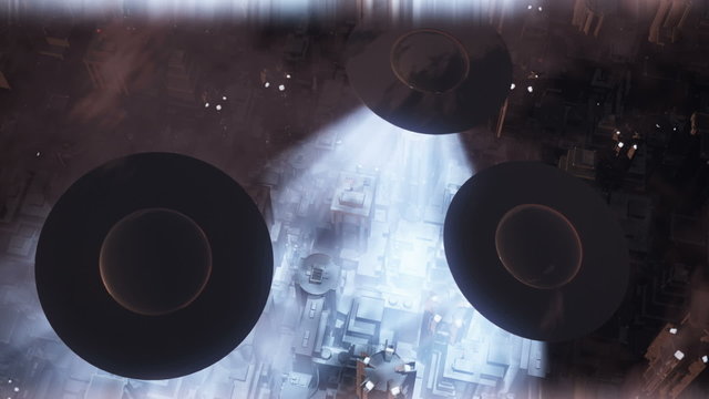 Ufo Invasion over Metropolis