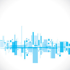 abstract city stock vector