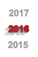 2016 New Year date sequence