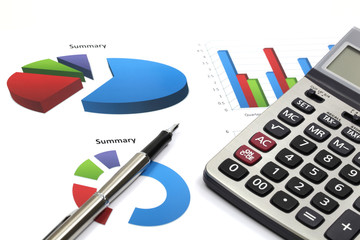 business chart showing