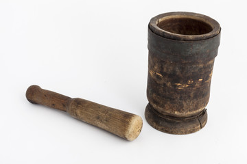 Mortar and pestle closeup