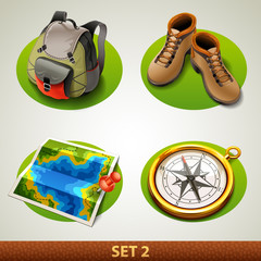 vector tourism icon-set 2