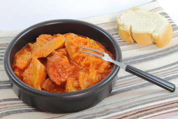 Callos con chorizo
