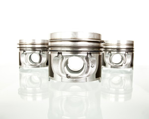 Pistons isolated on white