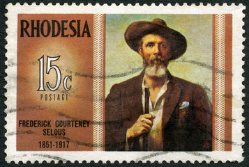 RHODESIA - 1971: shows Frederick Courteney Selous (1851-1917)