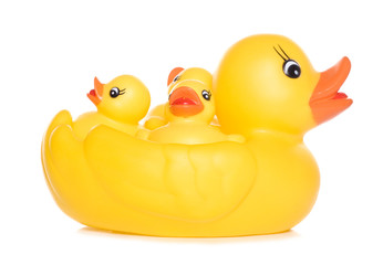 family of rubber ducks
