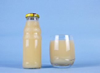 GUAVA JUICE IN BOTTLE AND GLASS 2