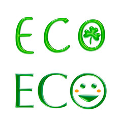 エコのイラスト、ロゴ