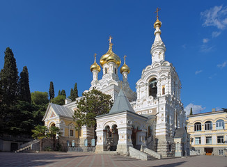 Obraz premium Alexander Nevsky Cathedral in Yalta, Ukraine