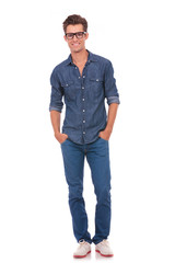 Fototapeta premium young man with hands in pockets