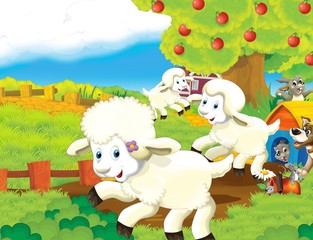 Obraz na płótnie Canvas Happy Easter - ilustracji dla dzieci