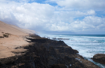 Eroded  west coast of Fuerteventura