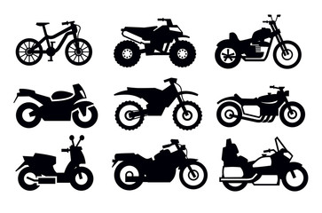 Obraz premium motocykle i rowery