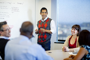 Business people having meeting in conference room