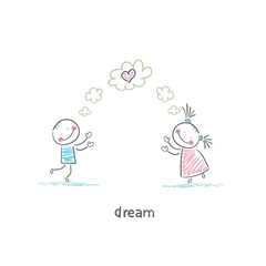 Lovers. Illustration.