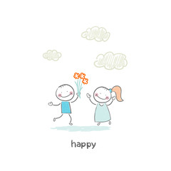 Lovers meet