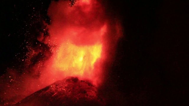 Etna eruption February 2013