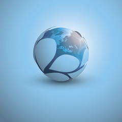 Globe Design Vector