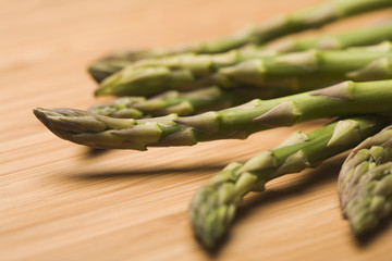 Close up of asparagus tips