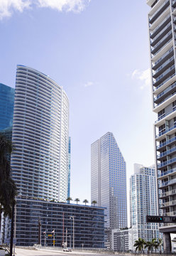 Highrise buildings in urban city