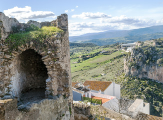 Muro de castillo medieval