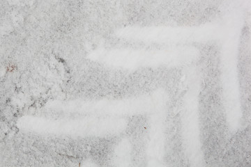 Obraz premium truck tracks on ice