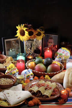 Variety of Mexican celebratory foods