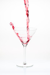Blended cocktail splash