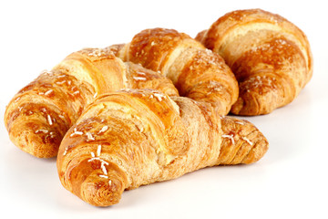 Croissant su sfondo bianco - 50193144