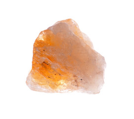 citrine gemstones pieces isolated