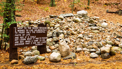 Site of Henry David Thoreau's cabin on Walden Pond