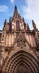 Fototapeta premium Gothic Catholic Barcelona Cathedral Catalonia