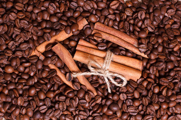 Coffee beans background