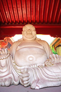PutuoShan Buddhist sanctuary island Fayu temple sitting Buddha