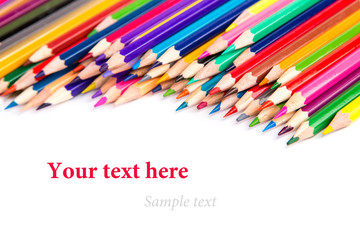 Fototapeta premium Colour pencils isolated