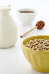 Delicious and healthy honey nuts cereal