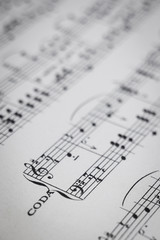 アンティークの楽譜