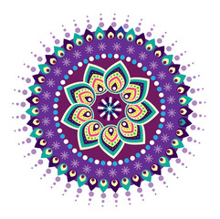 Colorful Indian pattern