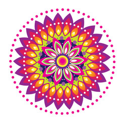 Colorful Indian pattern