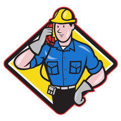 Telephone Repairman Lineman Worker Phone