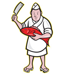 Japanese Fishmonger Butcher Chef Cook