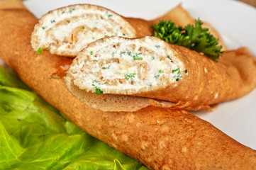 Pancake feta cheese