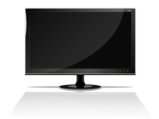 black lcd monitor