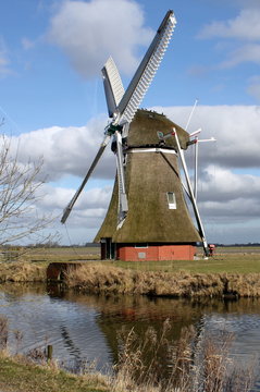 Windmill from 1817 in Zuidwolde.The Netherlands