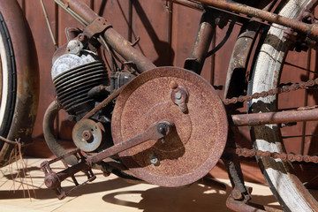 Rusty old bicycle