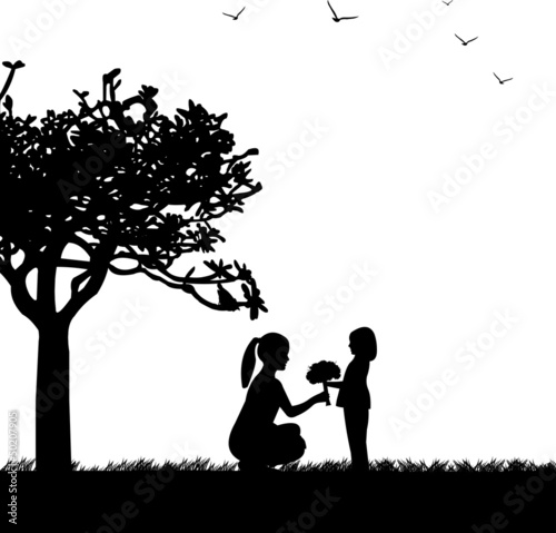 Free Free Mother Daughter Silhouette Svg 564 SVG PNG EPS DXF File